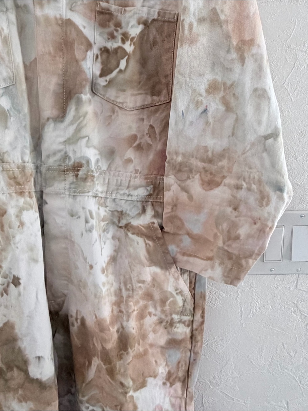 Free People Riverside Tie Dye Flight Suit - sz L - Picture 4 of 16